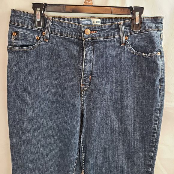 Levi Signature Women's (16 Short) At Waist Bootcut Blue Denim Jeans (34 x 28.5) - Picture 2 of 10